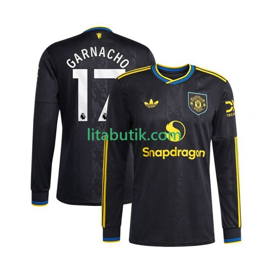 Manchester United Alejandro Garnacho 17 Män Tredje Fotbollströja 2025-2026 Långärmad
