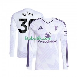 Manchester United Benjamin Sesko 30 Män Borta Fotbollströja 2025-2026 Långärmad Manchester United Benjamin Sesko 30 Män Borta Fotbollströja 2025-2026 Långärmad