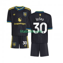 Manchester United Benjamin Sesko 30 Barn Tredje Fotbollströja 2025-2026 Kortärmad Manchester United Benjamin Sesko 30 Barn Tredje Fotbollströja 2025-2026 Kortärmad