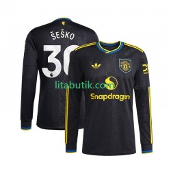 Manchester United Benjamin Sesko 30 Män Tredje Fotbollströja 2025-2026 Långärmad Manchester United Benjamin Sesko 30 Män Tredje Fotbollströja 2025-2026 Långärmad