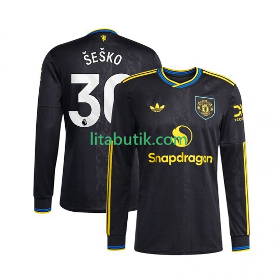 Manchester United Benjamin Sesko 30 Män Tredje Fotbollströja 2025-2026 Långärmad