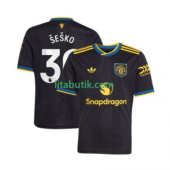 Manchester United Benjamin Sesko 30 Män Tredje Fotbollströja 2025-2026 Kortärmad