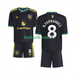 Manchester United Bruno Fernandes 8 Barn Tredje Fotbollströja 2025-2026 Kortärmad Manchester United Bruno Fernandes 8 Barn Tredje Fotbollströja 2025-2026 Kortärmad