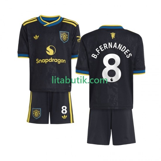 Manchester United Bruno Fernandes 8 Barn Tredje Fotbollströja 2025-2026 Kortärmad