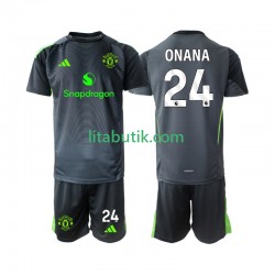 Manchester United Andre Onana 24 Målvakt Barn Borta Fotbollströja 2025-2026 Kortärmad Manchester United Andre Onana 24 Målvakt Barn Borta Fotbollströja 2025-2026 Kortärmad