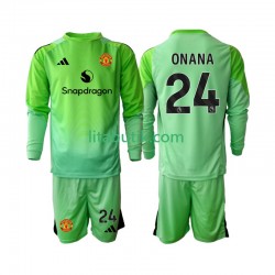 Manchester United Andre Onana 24 Målvakt Barn Fjärde Fotbollströja 2025-2026 Långärmad Manchester United Andre Onana 24 Målvakt Barn Fjärde Fotbollströja 2025-2026 Långärmad