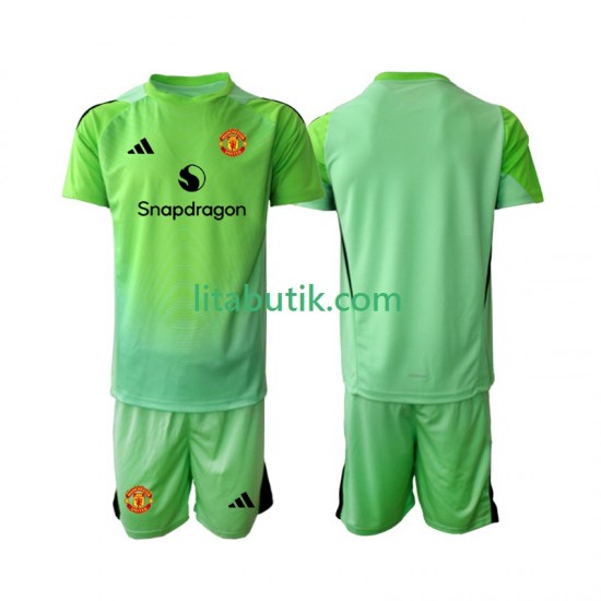 Manchester United Målvakt Barn Fjärde Fotbollströja 2025-2026 Kortärmad