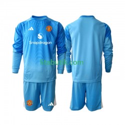 Manchester United Målvakt Barn Hemma Fotbollströja 2025-2026 Långärmad Manchester United Målvakt Barn Hemma Fotbollströja 2025-2026 Långärmad