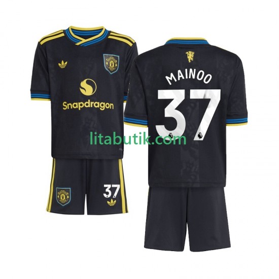 Manchester United Kobbie Mainoo 37 Barn Tredje Fotbollströja 2025-2026 Kortärmad