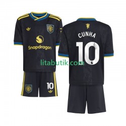 Manchester United Matheus Cunha 10 Barn Tredje Fotbollströja 2025-2026 Kortärmad Manchester United Matheus Cunha 10 Barn Tredje Fotbollströja 2025-2026 Kortärmad