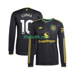 Manchester United Matheus Cunha 10 Män Tredje Fotbollströja 2025-2026 Långärmad Manchester United Matheus Cunha 10 Män Tredje Fotbollströja 2025-2026 Långärmad