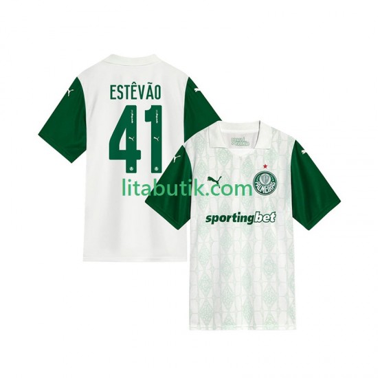 Palmeiras Estevao 41 Män Borta Fotbollströja 2025-2026 Kortärmad