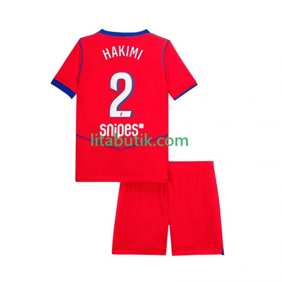Paris Saint-Germain Achraf Hakimi 2 Barn Tredje Fotbollströja 2025-2026 Kortärmad