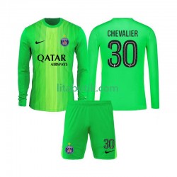 Paris Saint-Germain Lucas Chevalier 30 Målvakt Barn Borta Fotbollströja 2025-2026 Långärmad Paris Saint-Germain Lucas Chevalier 30 Målvakt Barn Borta Fotbollströja 2025-2026 Långärmad