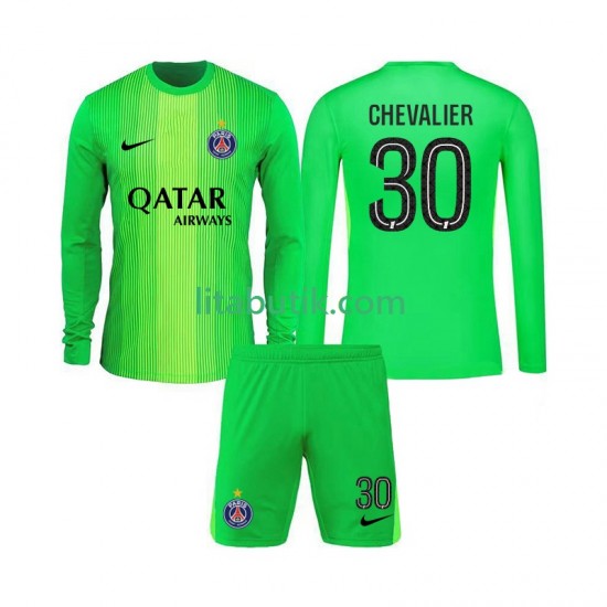 Paris Saint-Germain Lucas Chevalier 30 Målvakt Barn Borta Fotbollströja 2025-2026 Långärmad