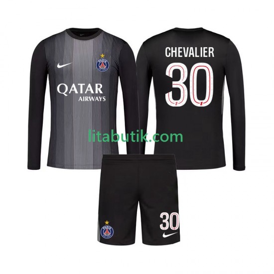 Paris Saint-Germain Lucas Chevalier 30 Målvakt Barn Hemma Fotbollströja 2025-2026 Långärmad