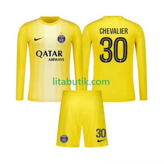 Paris Saint-Germain Lucas Chevalier 30 Målvakt Barn Tredje Fotbollströja 2025-2026 Långärmad