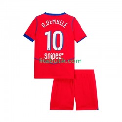 Paris Saint-Germain Ousmane Dembele 10 Barn Tredje Fotbollströja 2025-2026 Kortärmad Paris Saint-Germain Ousmane Dembele 10 Barn Tredje Fotbollströja 2025-2026 Kortärmad