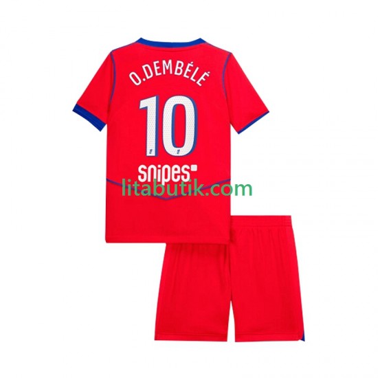 Paris Saint-Germain Ousmane Dembele 10 Barn Tredje Fotbollströja 2025-2026 Kortärmad