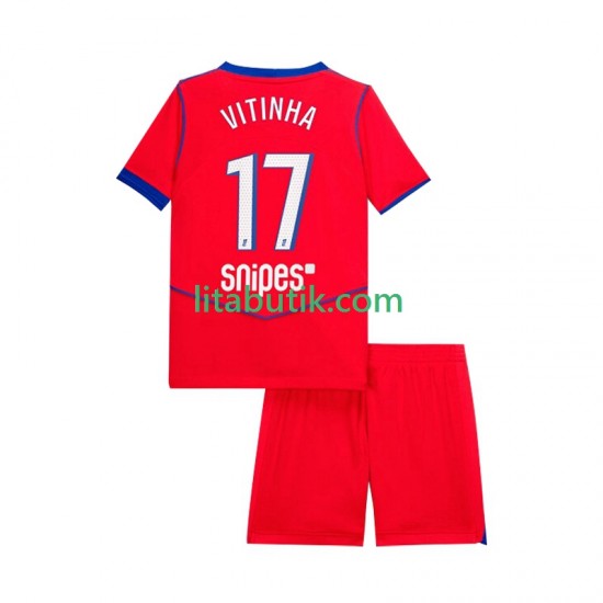 Paris Saint-Germain Vitinha 17 Barn Tredje Fotbollströja 2025-2026 Kortärmad