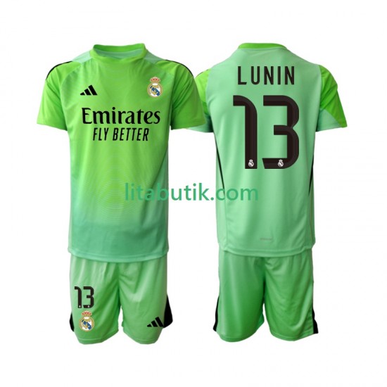 Real Madrid Andriy Lunin 13 Målvakt Barn Borta Fotbollströja 2025-2026 Kortärmad