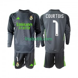 Real Madrid Thibaut Courtois 1 Barn Tredje Fotbollströja 2025-2026 Långärmad Real Madrid Thibaut Courtois 1 Barn Tredje Fotbollströja 2025-2026 Långärmad