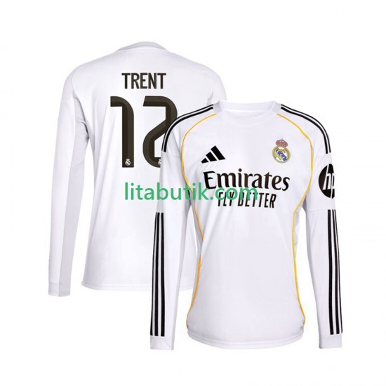 Real Madrid Trent Alexander-Arnold 12 Män Hemma Fotbollströja 2025-2026 Långärmad