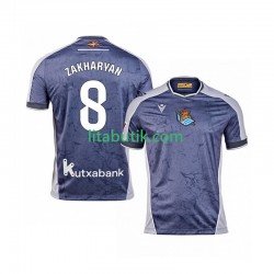 Real Sociedad Arsen Zakharyan 8 Män Borta Fotbollströja 2025-2026 Kortärmad