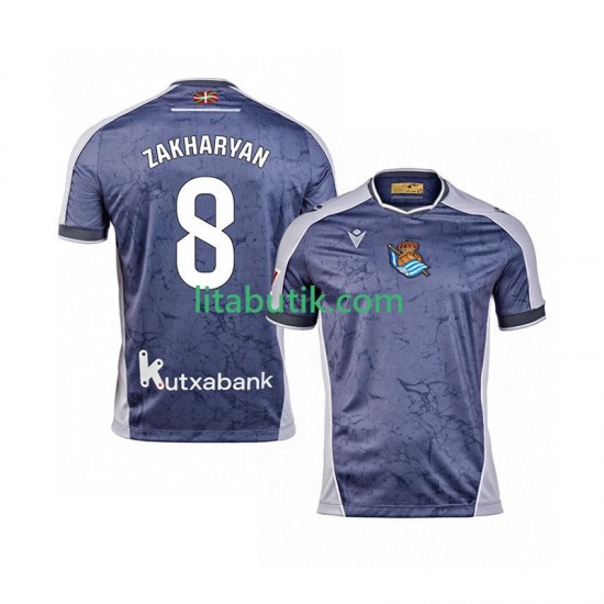 Real Sociedad Arsen Zakharyan 8 Män Borta Fotbollströja 2025-2026 Kortärmad