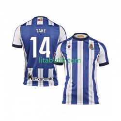 USA Real Sociedad Takef Kubo 14 Män Hemma Fotbollströja 2025-2026 Kortärmad