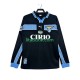 SS Lazio Retro Män Borta Fotbollströja 1998 1999 Långärmad