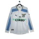 SS Lazio 2000 Retro Män Borta Fotbollströja 1999 Långärmad