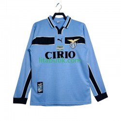 SS Lazio Retro Män Hemma Fotbollströja 1998 1999 Långärmad