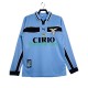 SS Lazio Retro Män Hemma Fotbollströja 1998 1999 Långärmad