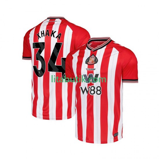 Sunderland Granit Xhaka 34 Män Hemma Fotbollströja 2025-2026 Kortärmad