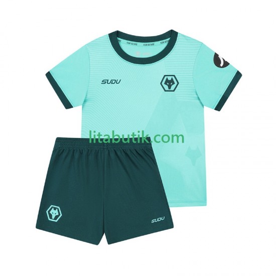 Wolverhampton Wanderers Barn Borta Fotbollströja 2025-2026 Kortärmad