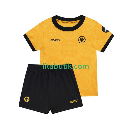 Wolverhampton Wanderers Barn Hemma Fotbollströja 2025-2026 Kortärmad