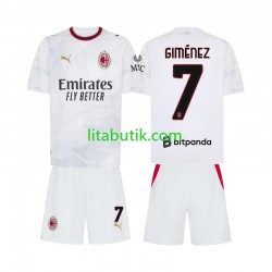 AC Milan Gimenez 7 Barn Borta Fotbollströja 2026-2027 Kortärmad AC Milan Gimenez 7 Barn Borta Fotbollströja 2026-2027 Kortärmad