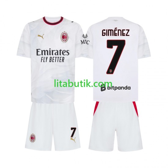 AC Milan Gimenez 7 Barn Borta Fotbollströja 2026-2027 Kortärmad