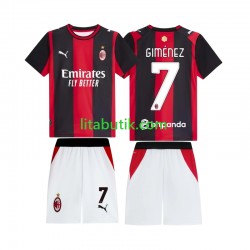 AC Milan Gimenez 7 Barn Hemma Fotbollströja 2026-2027 Kortärmad AC Milan Gimenez 7 Barn Hemma Fotbollströja 2026-2027 Kortärmad