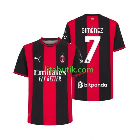 AC Milan Gimenez 7 Män Hemma Fotbollströja 2026-2027 Kortärmad