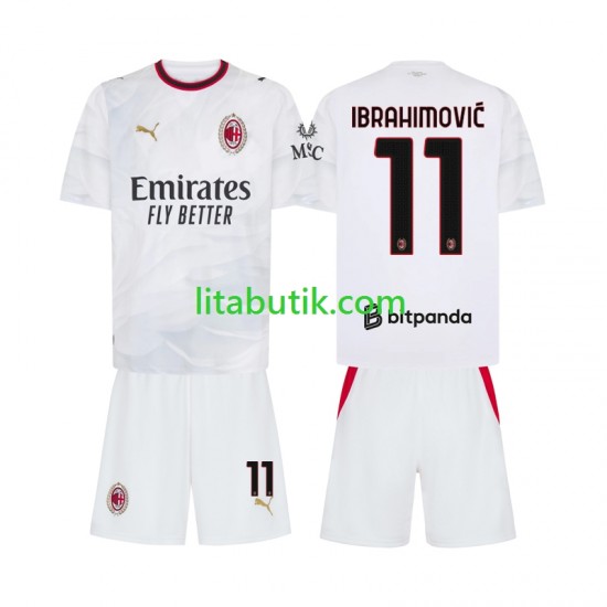 AC Milan Ibrahimović 11 Barn Borta Fotbollströja 2026-2027 Kortärmad