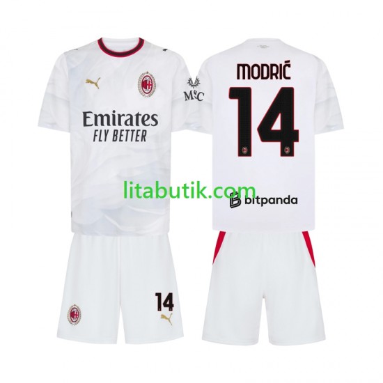 AC Milan Modrić Luka 14 Barn Borta Fotbollströja 2026-2027 Kortärmad