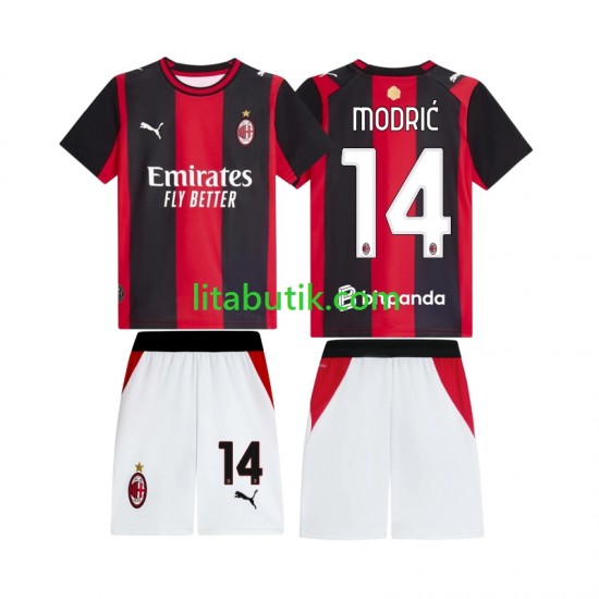 AC Milan Modrić Luka 14 Barn Hemma Fotbollströja 2026-2027 Kortärmad