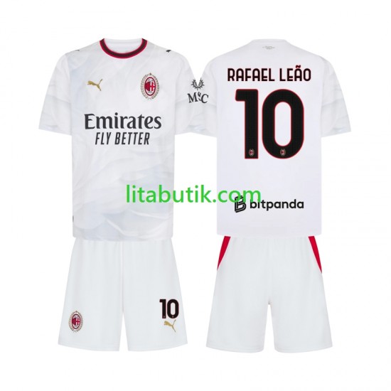 AC Milan Rafael Leao 10 Barn Borta Fotbollströja 2026-2027 Kortärmad