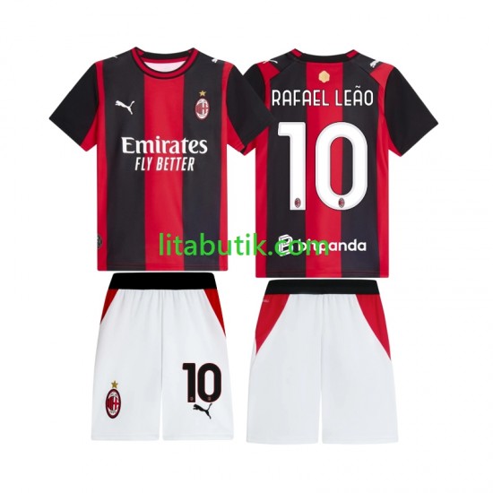 AC Milan Rafael Leao 10 Barn Hemma Fotbollströja 2026-2027 Kortärmad