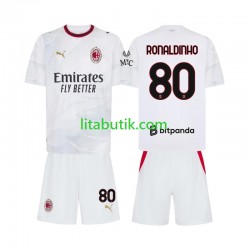 AC Milan Ronaldinho 80 Barn Borta Fotbollströja 2026-2027 Kortärmad AC Milan Ronaldinho 80 Barn Borta Fotbollströja 2026-2027 Kortärmad