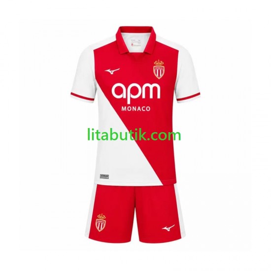 AS Monaco Barn Hemma Fotbollströja 2026-2027 Kortärmad