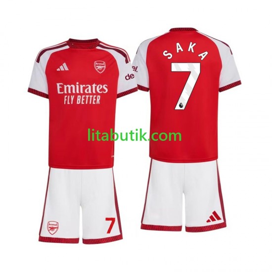 Arsenal Bukayo Saka 7 Barn Hemma Fotbollströja 2026-2027 Kortärmad
