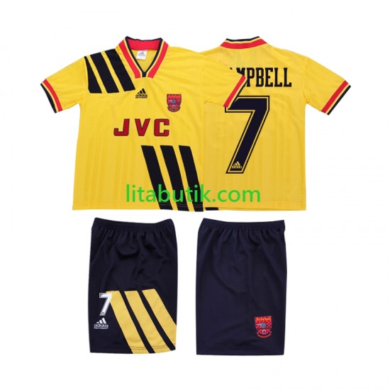 Arsenal CAMPBELL 7 1993 1994 Retro Barn Borta Fotbollströja Kortärmad
